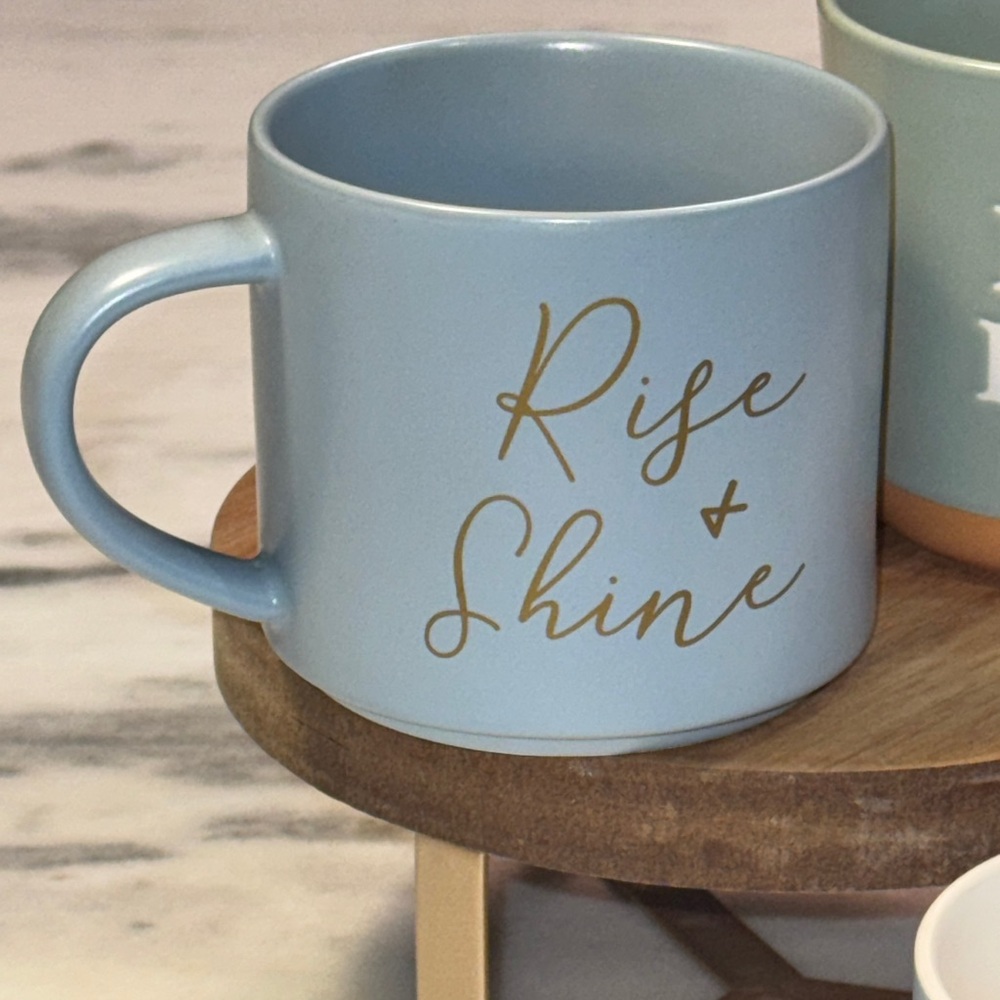 Threshold Set of 3 Ceramic Coffee Tea Mug Set with Inspirational Text - Picture 3 of 6